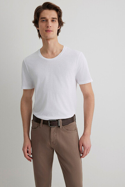 Erkek Logo Tişört 064681-620 Beyaz (1)