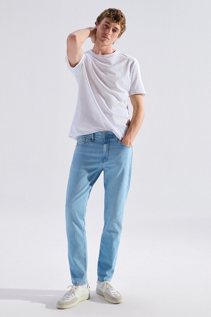 Erkek London Classic Comfort Jean Pantolon 0010172-A3259 Mavi (2)