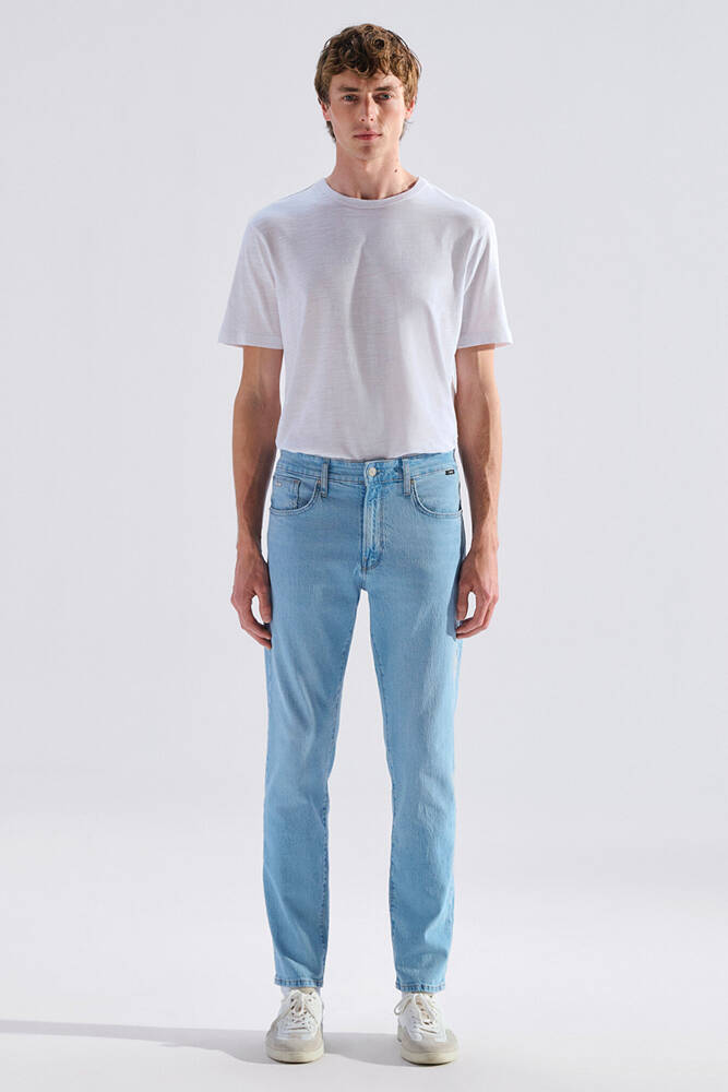 Erkek London Classic Comfort Jean Pantolon 0010172-A3259 Mavi 