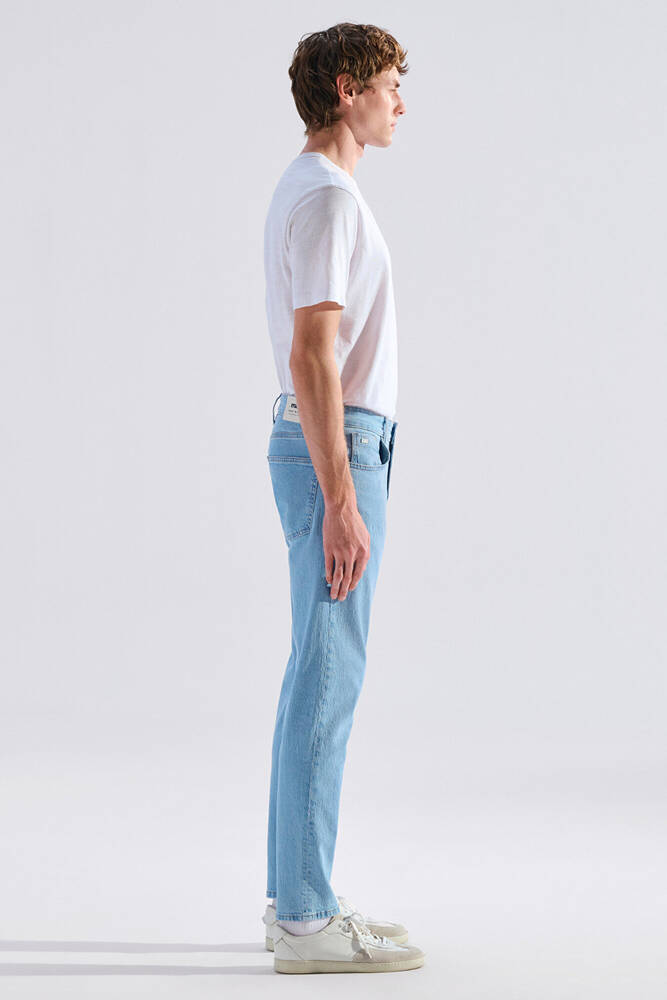 Erkek London Classic Comfort Jean Pantolon 0010172-A3259 Mavi 