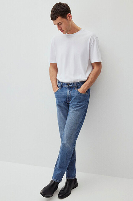 Erkek London Classic Jean Pantolon 0010172-85902 Mavi (1)