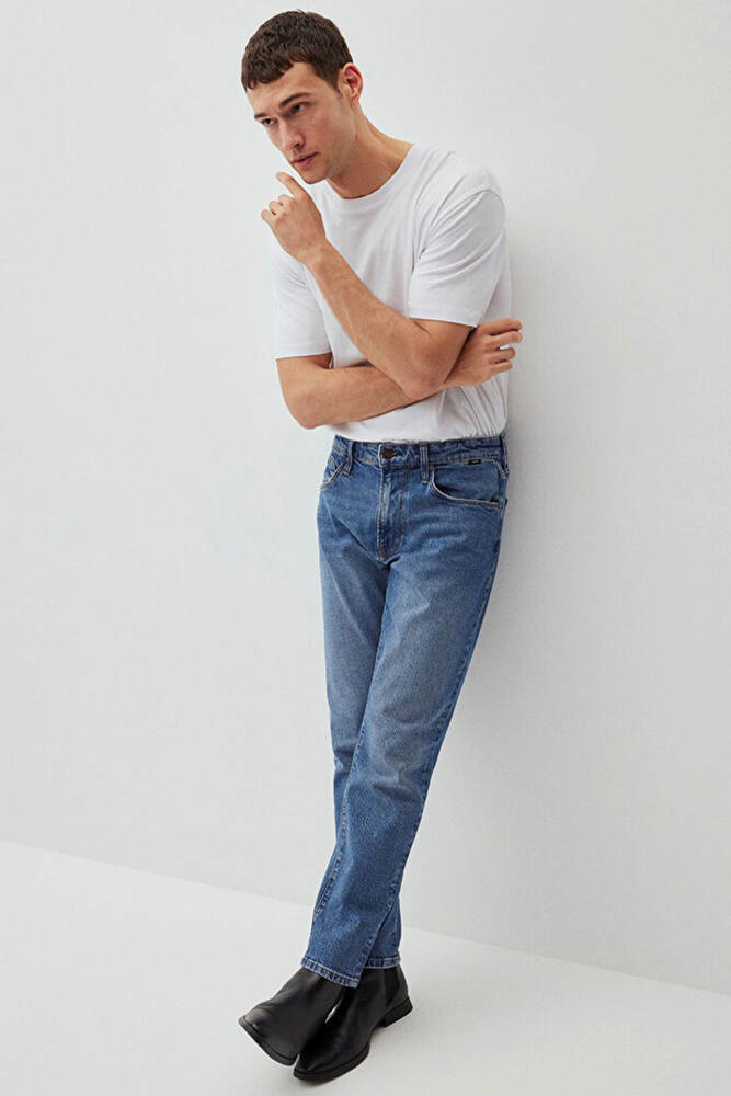 Erkek London Classic Jean Pantolon 0010172-85902 Mavi 