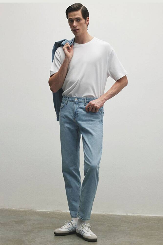 Erkek London Classic Jean Pantolon 0010172-85903 Mavi 