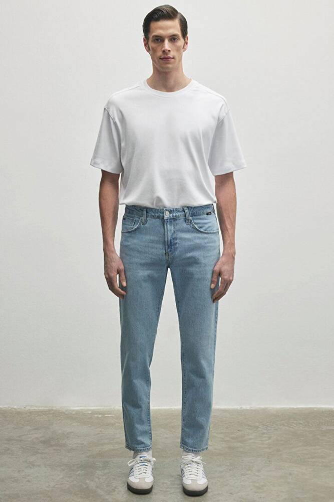 Erkek London Classic Jean Pantolon 0010172-85903 Mavi 
