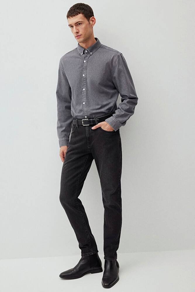 Erkek London Classic Jean Pantolon 0010172-87848 Gri 