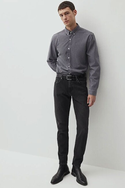 Erkek London Classic Jean Pantolon 0010172-87848 Gri (3)