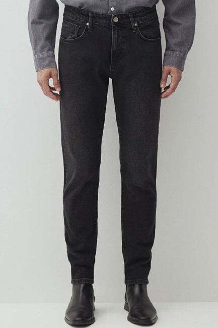 Erkek London Classic Jean Pantolon 0010172-87848 Gri - Thumbnail