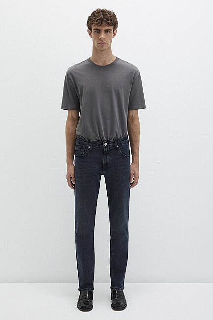 Erkek London Classic Jean Pantolon 0010172-89274 Lacivert - 4