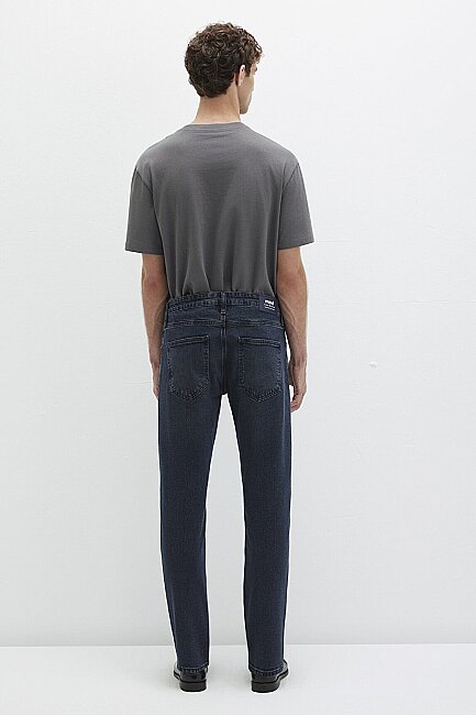 Erkek London Classic Jean Pantolon 0010172-89274 Lacivert - 5