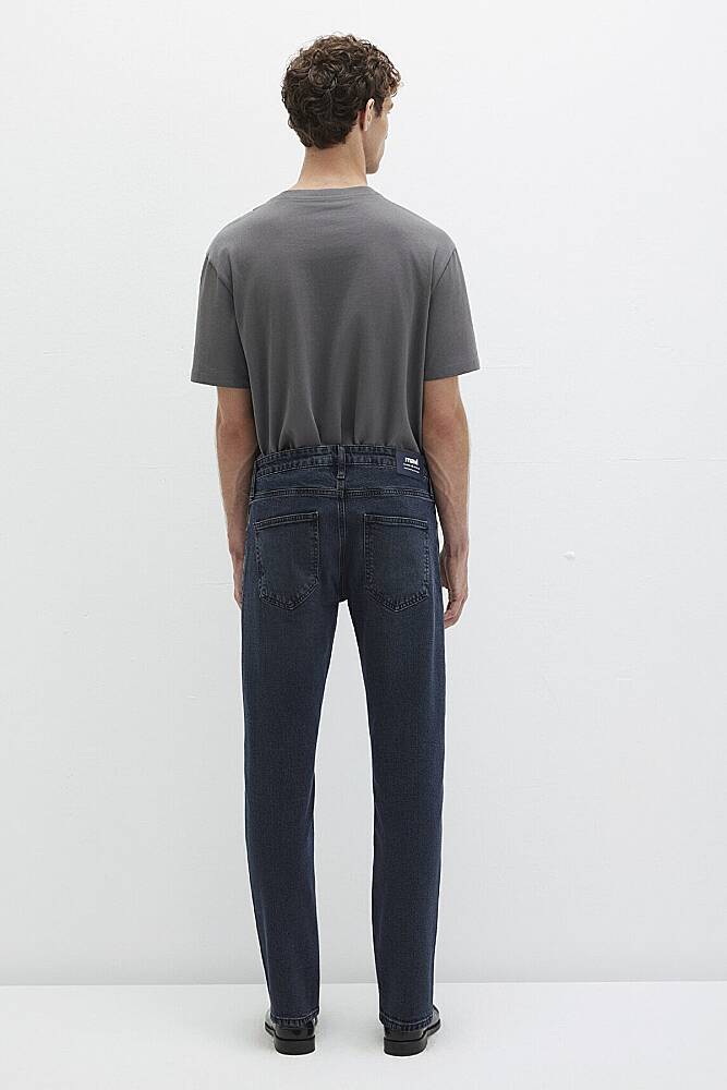 Erkek London Classic Jean Pantolon 0010172-89274 Lacivert - 5