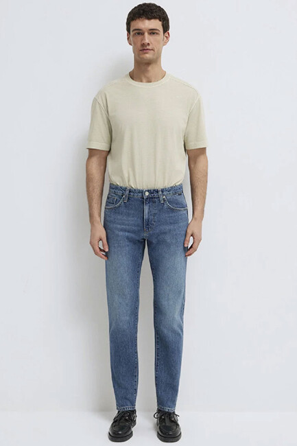 Erkek London Classic Jean Pantolon 0010172-A1724 Mavi (3)