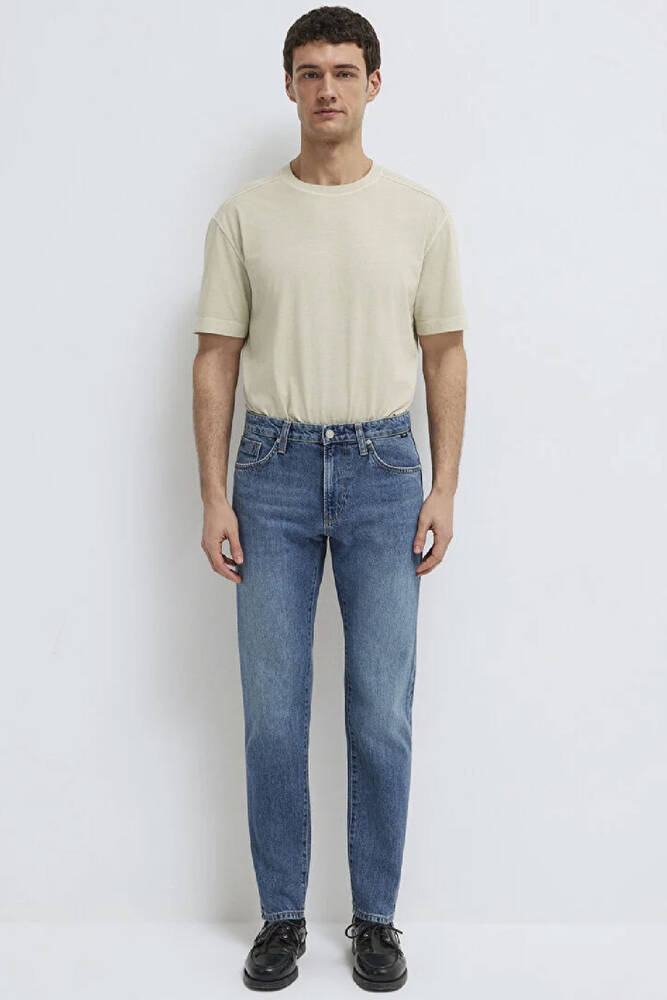 Erkek London Classic Jean Pantolon 0010172-A1724 Mavi 