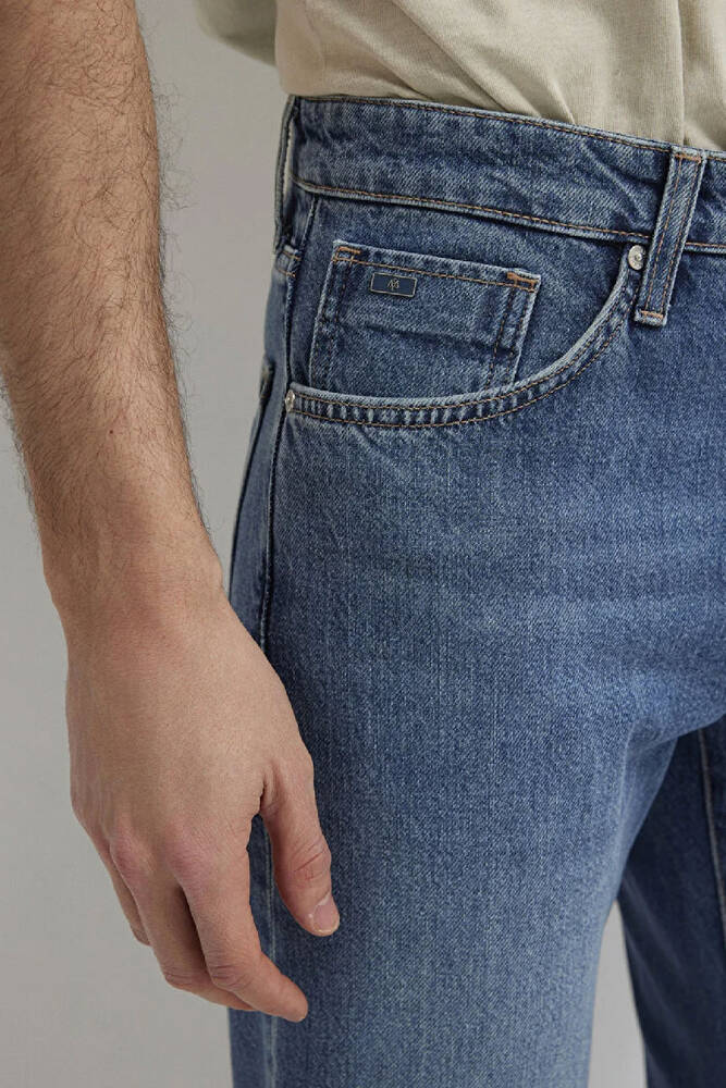 Erkek London Classic Jean Pantolon 0010172-A1724 Mavi 