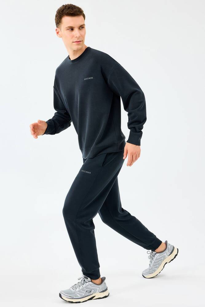 Erkek Loose Crewneck Sweat S2510041-3817 Siyah 