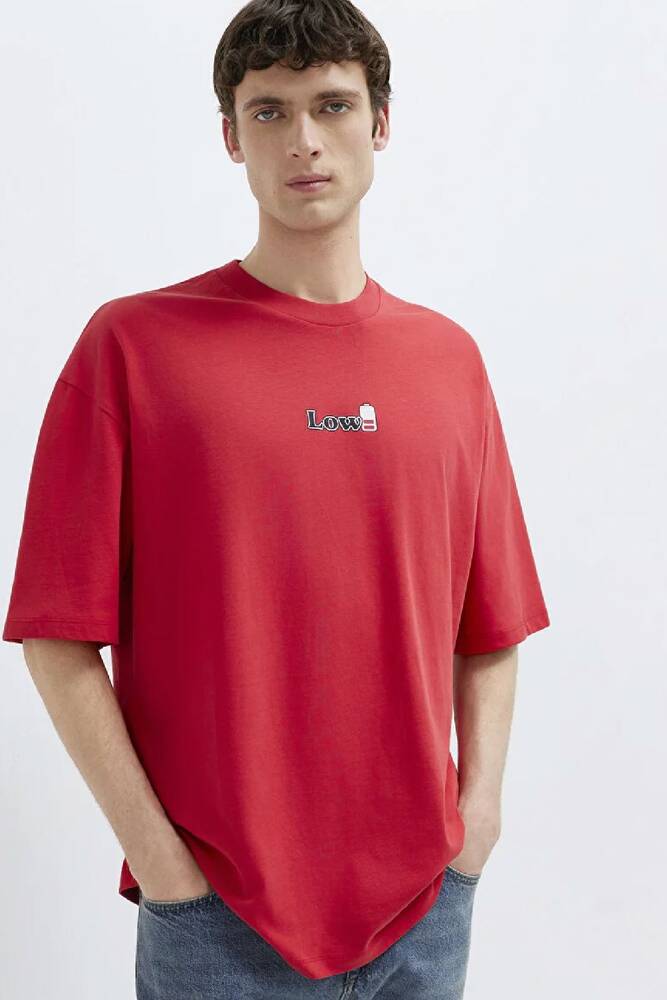 Erkek Low Battery Tişört 0613376-70428 Kırmızı 