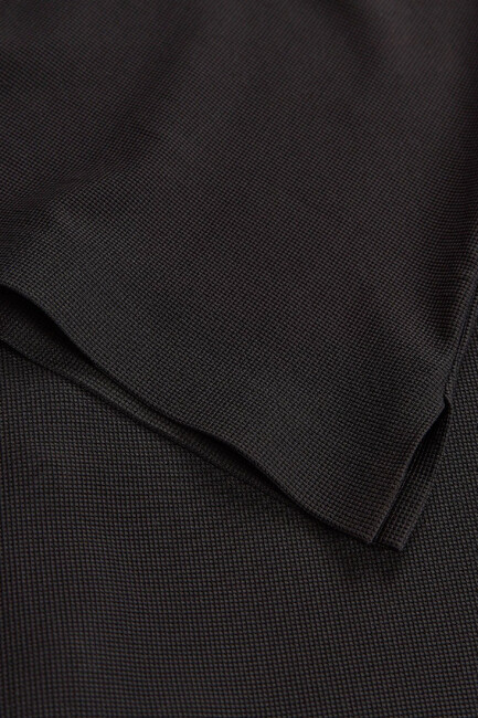 Erkek Ls Waffle Polo Tişört S2620148-3817 Siyah (3)
