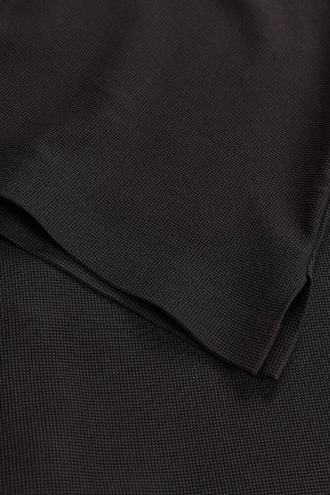 Erkek Ls Waffle Polo Tişört S2620148-3817 Siyah 