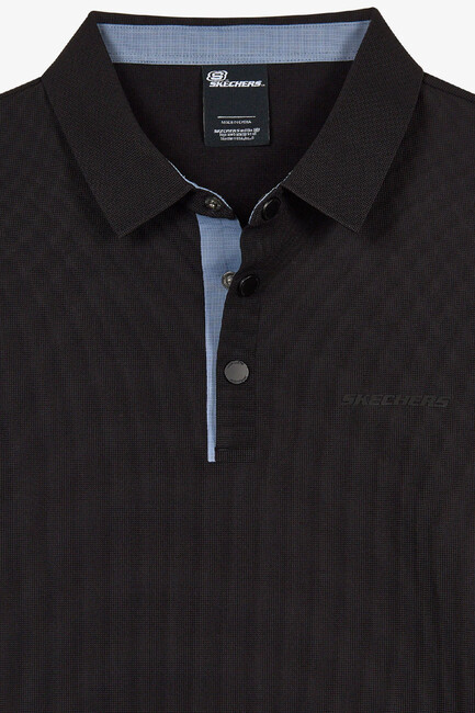Erkek Ls Waffle Polo Tişört S2620148-3817 Siyah - Thumbnail