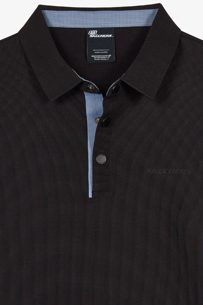 Erkek Ls Waffle Polo Tişört S2620148-3817 Siyah 