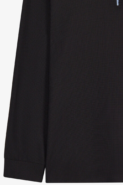 Erkek Ls Waffle Polo Tişört S2620148-3817 Siyah - Thumbnail