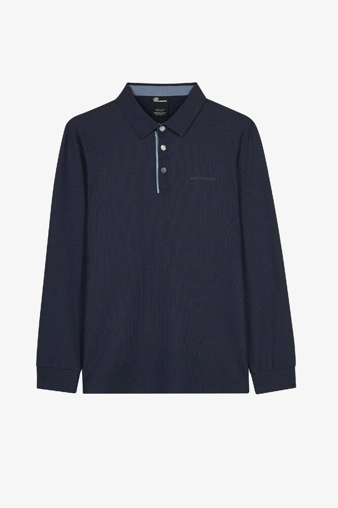 Erkek Ls Waffle Polo Tişört S2620148-4347 Lacivert 