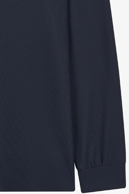 Erkek Ls Waffle Polo Tişört S2620148-4347 Lacivert - Thumbnail