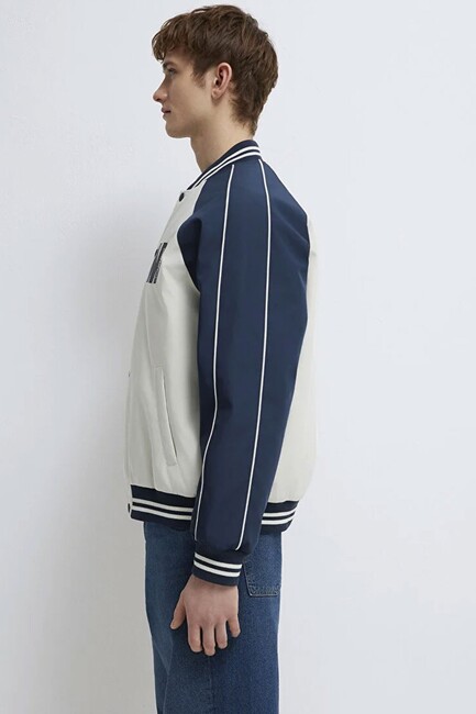 Erkek M Nakışlı Ceket 0110768-86412 Beyaz - Thumbnail