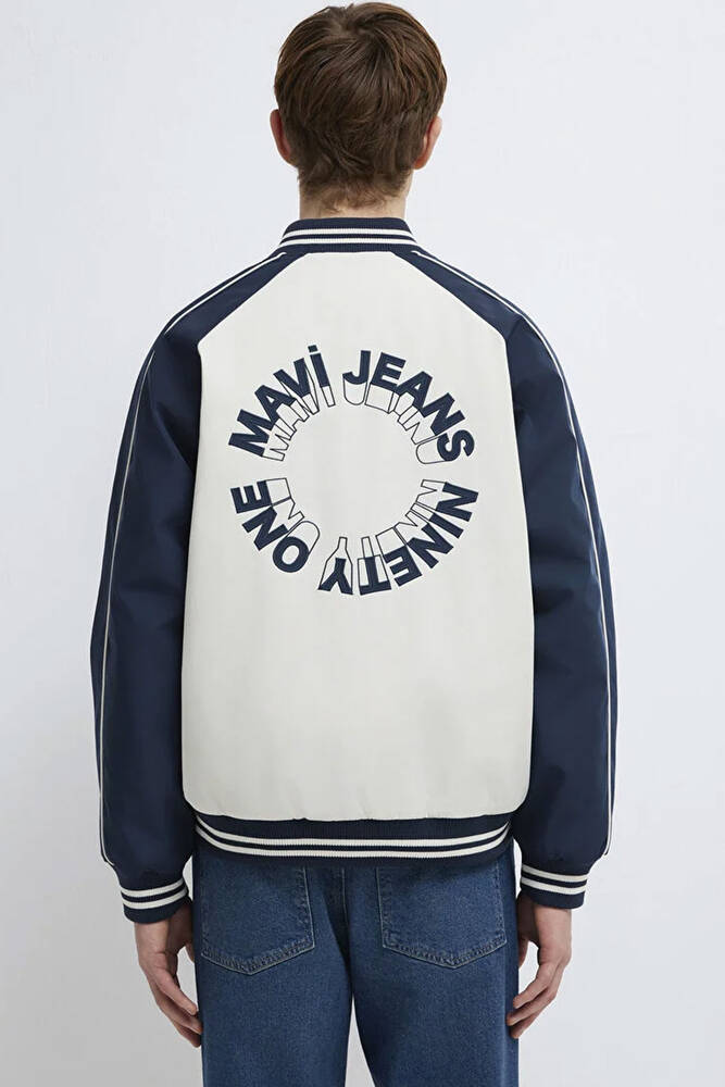 Erkek M Nakışlı Ceket 0110768-86412 Beyaz 