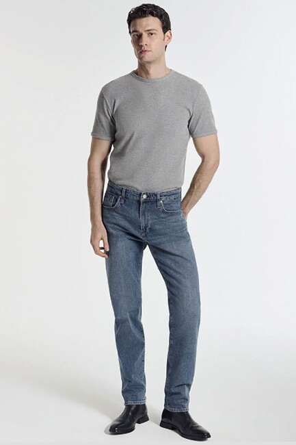 Erkek Madrıd Classic Jean Pantolon 000152-A3763 Mavi (1)