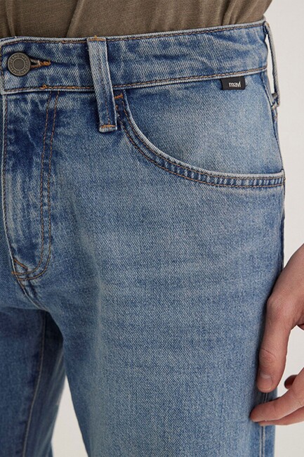 Erkek Marcus 90's STR Jean Pantolon 0035187835 Mavi - Thumbnail