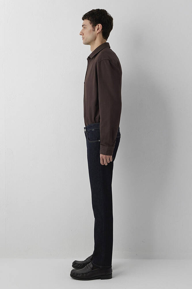 Erkek Marcus Classic Jean Pantolon 00351A4233 Lacivert - 5