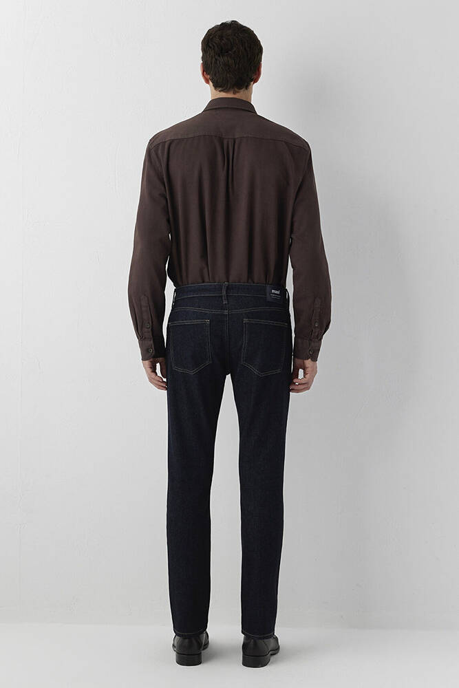 Erkek Marcus Classic Jean Pantolon 00351A4233 Lacivert - 6