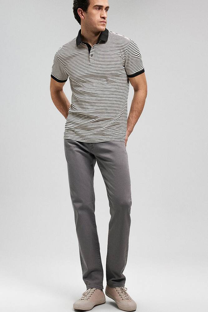 Erkek Marcus Comfort Gabardin Pantolon 0035186575 Gri 