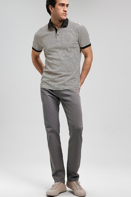 Erkek Marcus Comfort Gabardin Pantolon 0035186575 Gri (2)