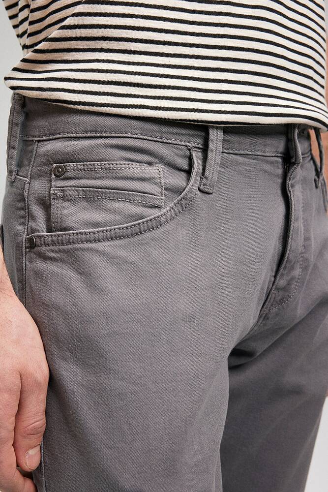 Erkek Marcus Comfort Gabardin Pantolon 0035186575 Gri 