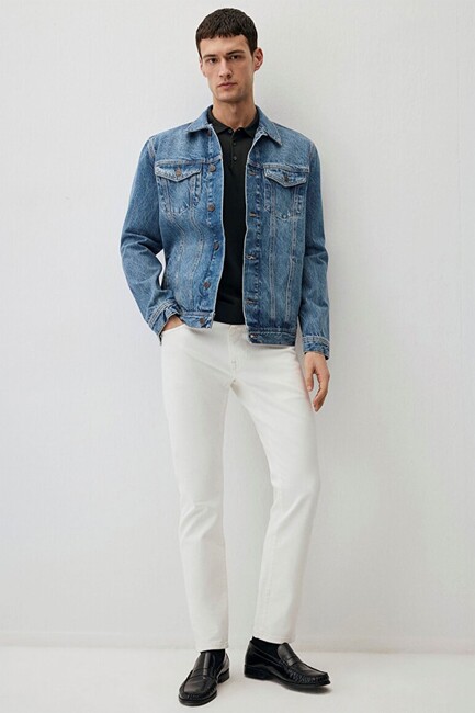 Erkek Marcus Edition Jean Pantolon 0035190581 Beyaz (1)