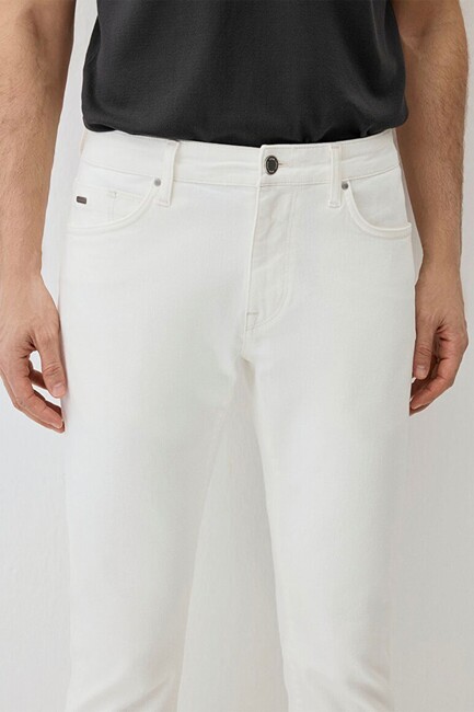 Erkek Marcus Edition Jean Pantolon 0035190581 Beyaz - Thumbnail