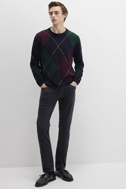 Erkek Marcus Kadife Pantolon 0035182642 Gri (1)