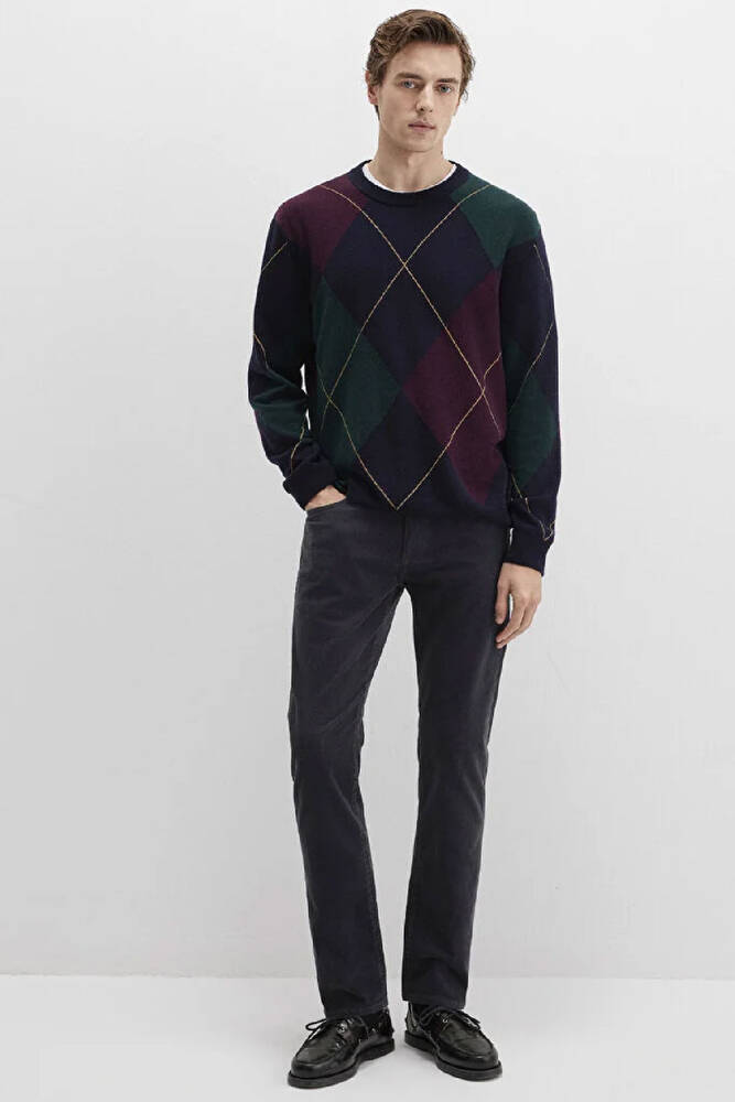 Erkek Marcus Kadife Pantolon 0035182642 Gri 