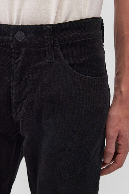 Erkek Marcus Kadife Pantolon 0035130269 Siyah - Thumbnail