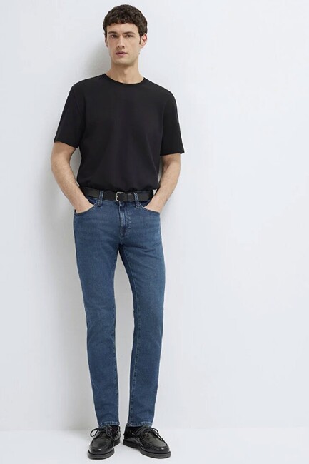 Erkek Marcus Mavi Black Jean Pantolon 00351A3285 Lacivert - Thumbnail