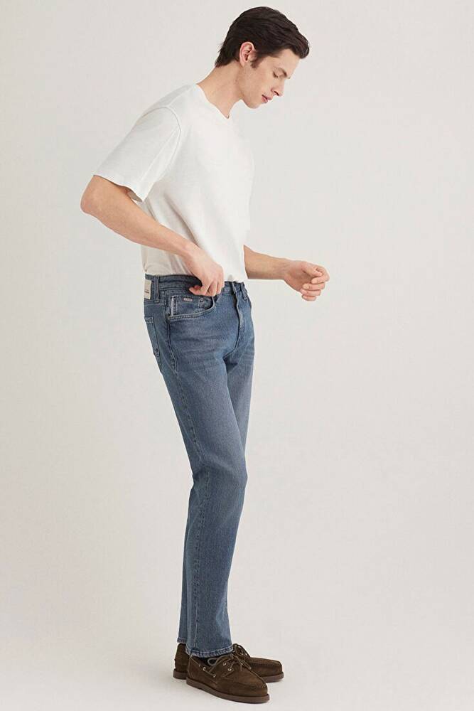 Erkek Marcus Mavi Premium Jean Pantolon 0035189282 Mavi 