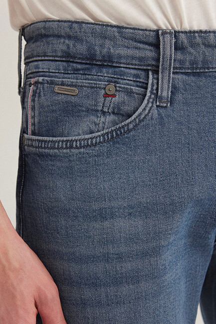 Erkek Marcus Mavi Premium Jean Pantolon 0035189282 Mavi - Thumbnail