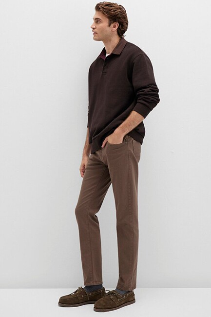 Erkek Marcus Renkli Denim Pantolon 0035190680 Kahve (2)