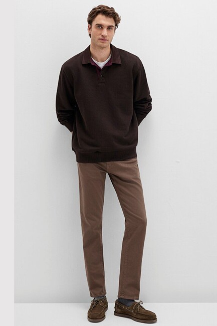 Erkek Marcus Renkli Denim Pantolon 0035190680 Kahve (3)