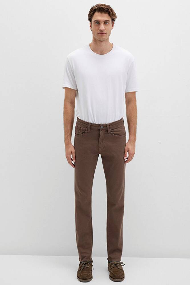Erkek Marcus Renkli Denim Pantolon 0035190680 Kahve 