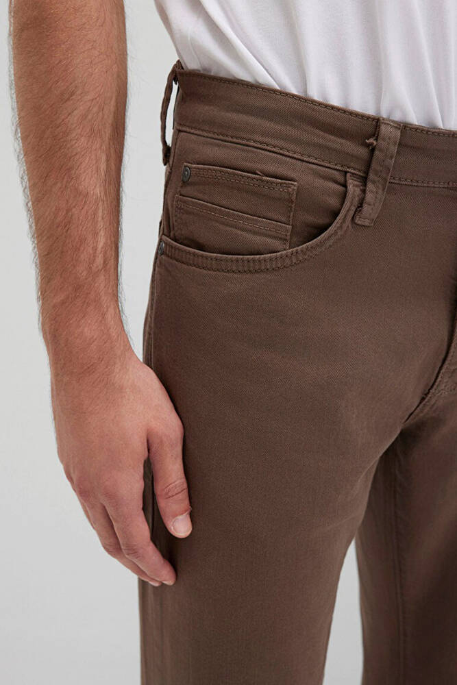 Erkek Marcus Renkli Denim Pantolon 0035190680 Kahve 