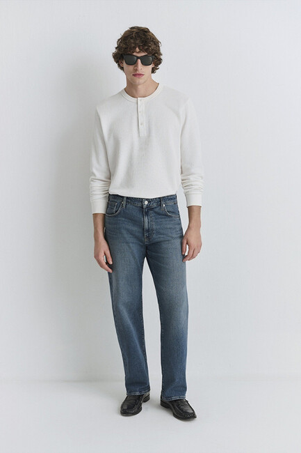 Erkek Marlon Classic Jean Pantolon 0019166-87850 Mavi (1)