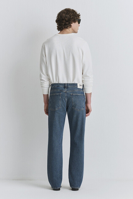 Erkek Marlon Classic Jean Pantolon 0019166-87850 Mavi - Thumbnail