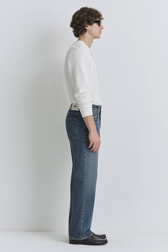 Erkek Marlon Classic Jean Pantolon 0019166-87850 Mavi 
